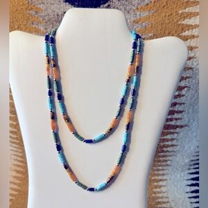 Dakota West/Shube Vintage Multicolor Gemstone Beaded Necklace